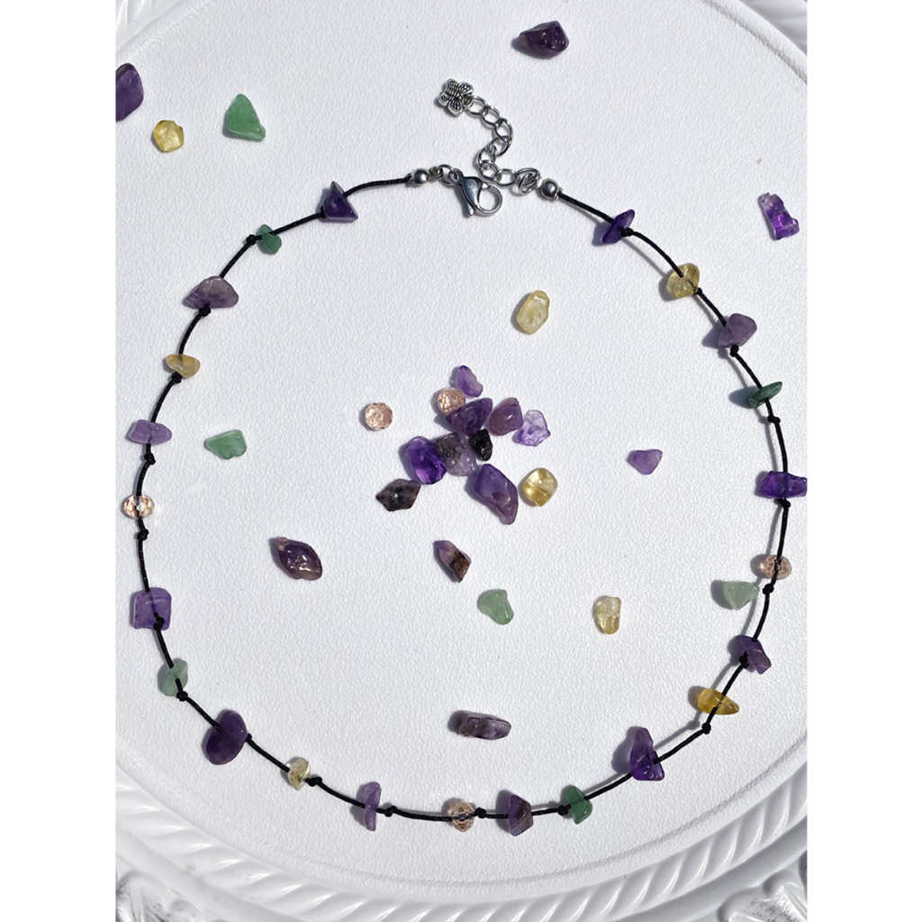 JOMÉ CRYSTAL NECKLACE_Vòng cổ đá thạch anh handmade