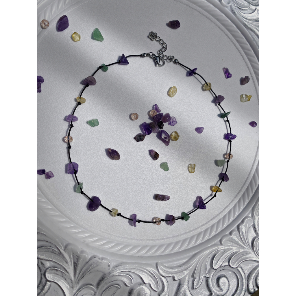 JOMÉ CRYSTAL NECKLACE_Vòng cổ đá thạch anh handmade
