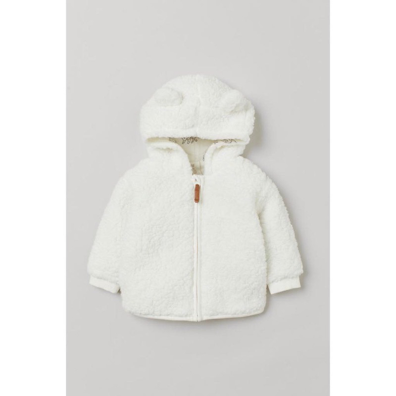 Áo khoác lông cừu HM tai gấu dư xịn siêu đẹp cho bé trai bé gái