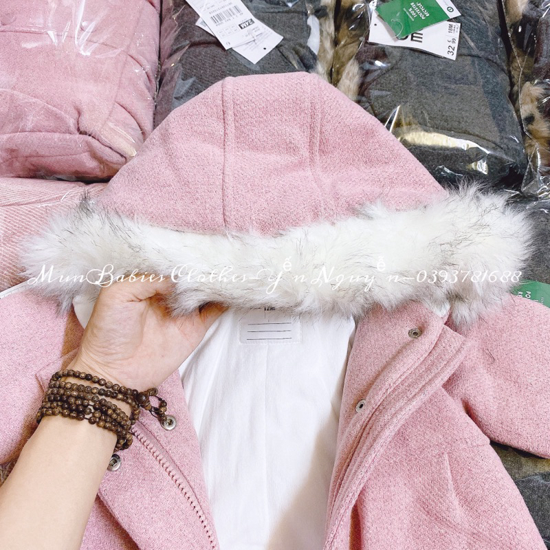 Áo khoác dạ cho bé gái GEMO xuất Âu xịn