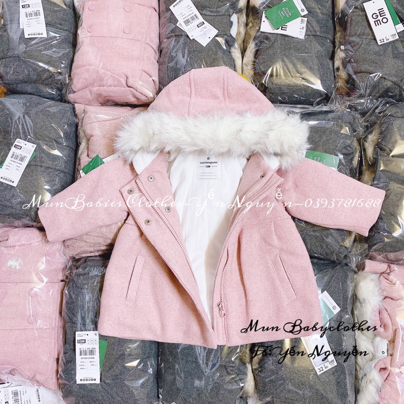 Áo khoác dạ cho bé gái GEMO xuất Âu xịn