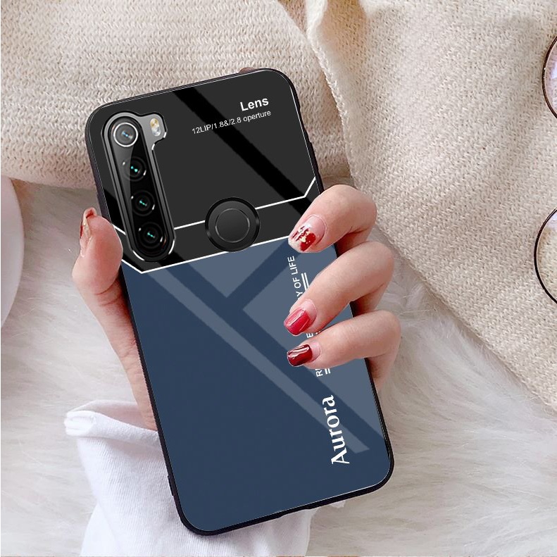 Ốp Lưng XIAOMI REDMI NOTE 8 Mặt kính gương sáng bóng cao cấp