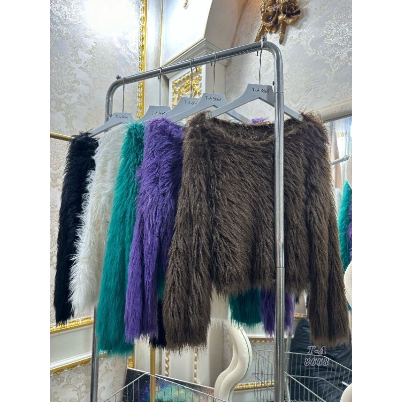 Áo lông trơn lệch vai hàng QC