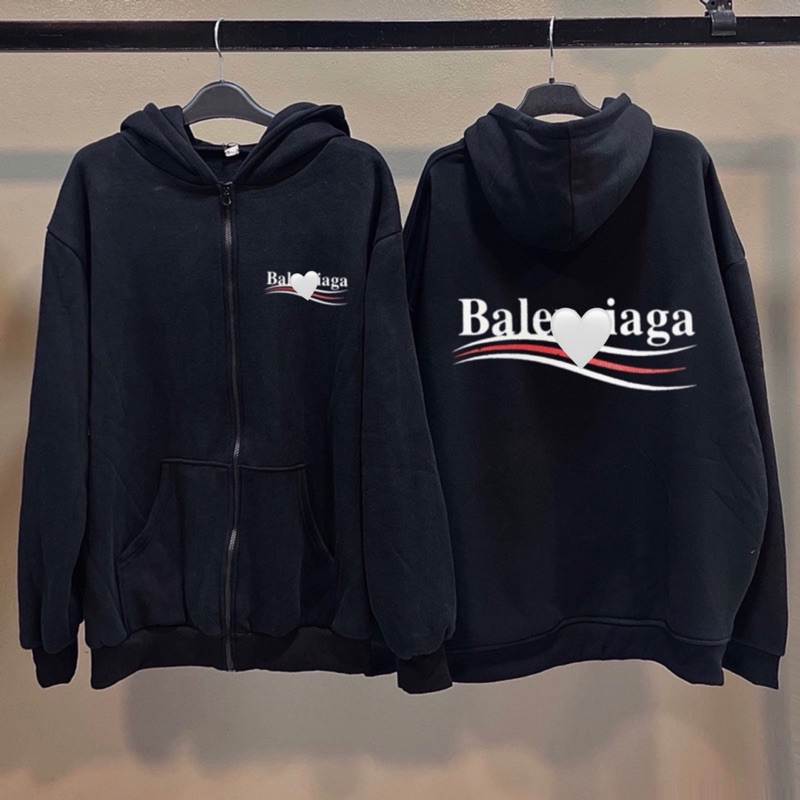 Áo Hoodie BALEN nỉ bông cao cấp full tag, áo nỉ Unisex dày dặn, dễ phối đồ