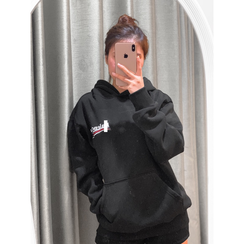 Áo Hoodie BALEN nỉ bông cao cấp full tag, áo nỉ Unisex dày dặn, dễ phối đồ