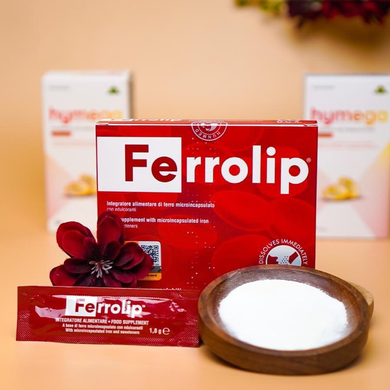 sắt bầu Ferolip giúp bổ sung sắt sinh học cho mẹ bầu, người thiếu máu do thiếu sắt, ko tanh ko nóng ko gây táo