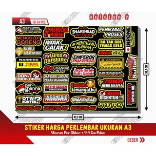 Nhãn Dán Logo Cá Lóc Đa Dạng | Sticker Logo Channa Fish | Sticker Pháp Sư Indo