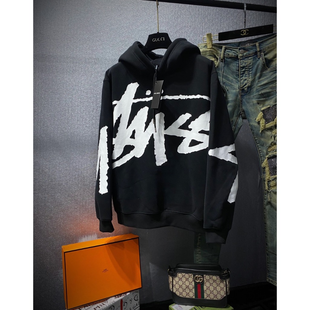 Áo Hoodie Stussy Chất Nỉ Dày Dặn Mũ 2 Lớp-Áo Hoodie Nam Nữ Hàng Đẹp Form Dáng Unisex