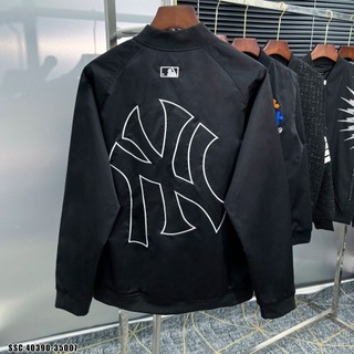 Áo khoác gió nam nữ mlb ny logo thêu chất gió 2 lớp hàng chuẩn cao cấp cực đẹp-áo khoác gió ny cao cấp hottrend2023