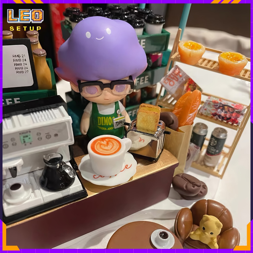 Mô hình két nước chai nước cà phê mini nhiều mẫu,  trang trí góc làm việc -  trưng bày dollhouse diy handmade đồ chơi