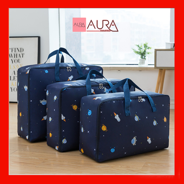 Set 03 Túi Bạt Đựng Quần Áo Chăn Màn Có Quai Xách