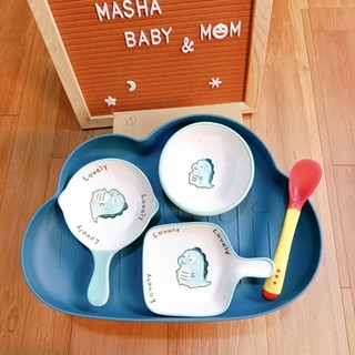 Combo bát ăn dặm gốm sứ kiểu nhật cho bé