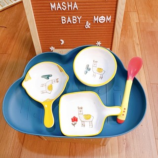 Combo bát ăn dặm gốm sứ kiểu nhật cho bé
