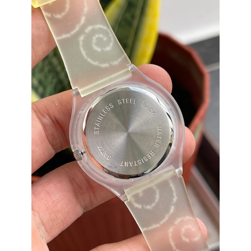 Đồng hồ nữ Yaho mặt tím thể thao chạy pin hàng Si