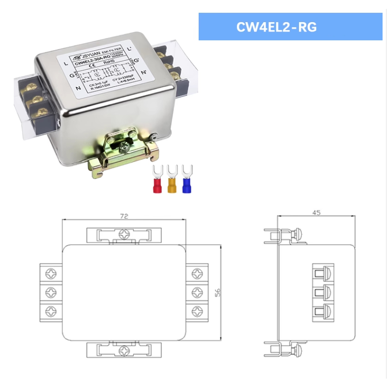 Bộ lọc nhiễu 1 pha  20A/30A gắn dinrail