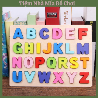 Bảng Chữ Cái In Hoa, Chữ Cái In Thường Tiếng Việt, Chữ Số Bằng Gỗ, Bảng Chữ Số Nổi Mỏng Cho Bé