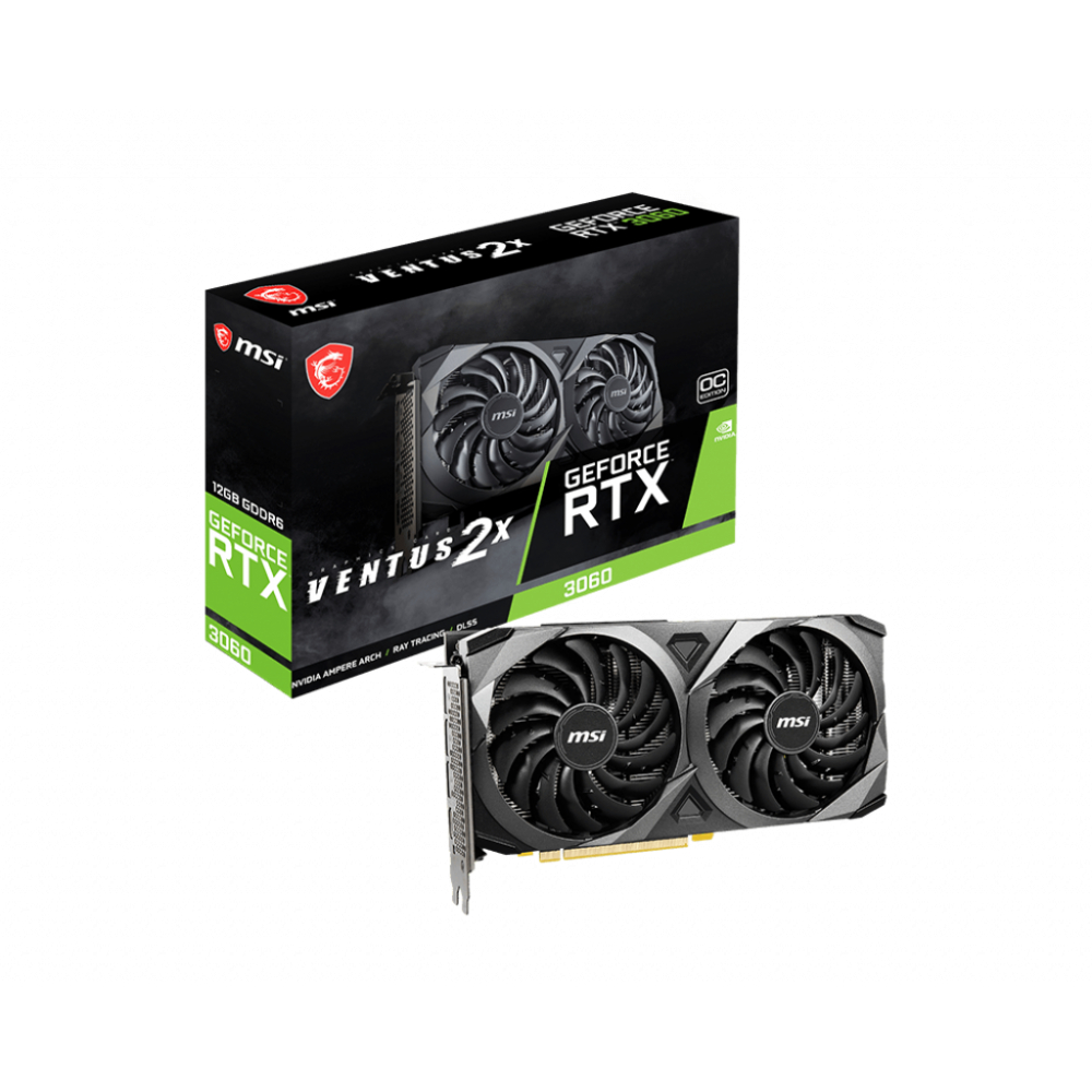 VGA MSI RTX 3060 VENTUS 2X 12G OC 2 Fan - New - Chính Hãng - BH 36 Tháng | BigBuy360 - bigbuy360.vn