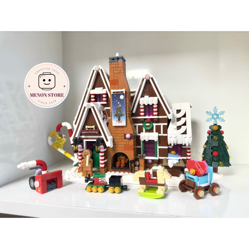 Đồ chơi lắp ráp Noel 0267 19075 Ngôi nhà Giáng sinh bánh kẹo cổ tích - Xếp hình thông minh