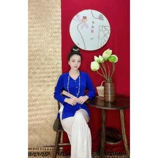 ÁO BÀ BA VẢI LỤA TRƠN