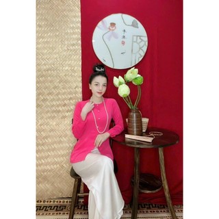 ÁO BÀ BA VẢI LỤA TRƠN