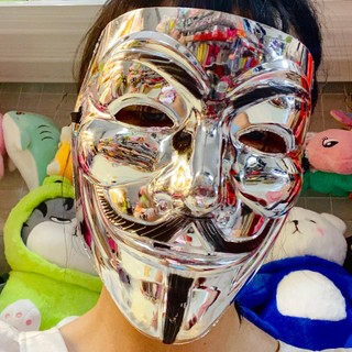 Mặt Nạ Hóa Trang Hacker anonymous Màu Trắng