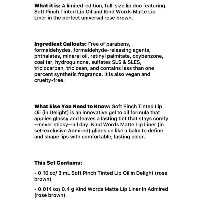 Set 2 son fullsize Rare Beauty $35