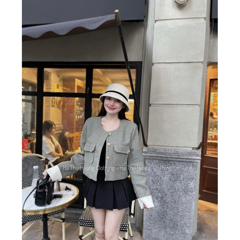 Mũ chuông dạ nơ nhỏ cao cấp cho nữ