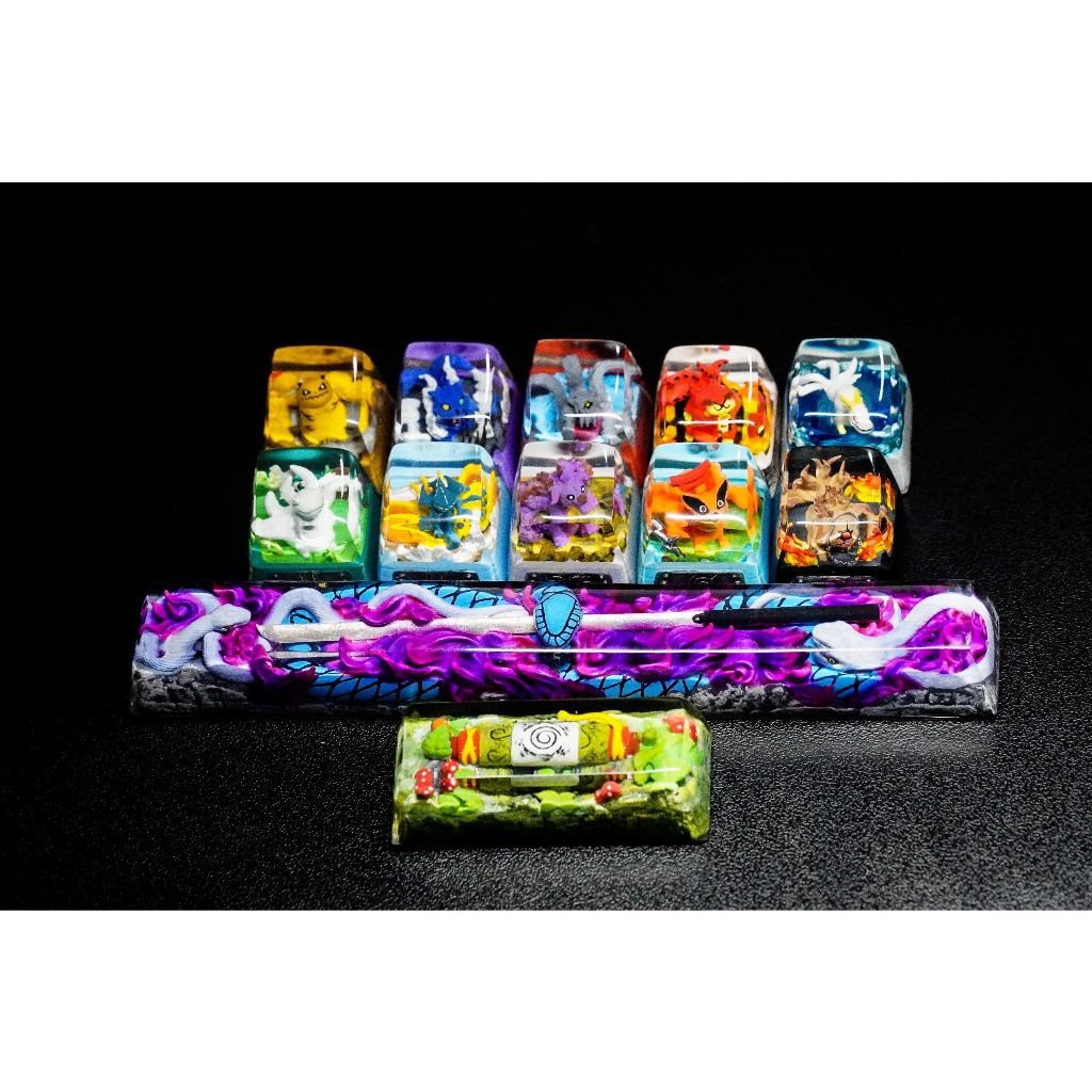 Vĩ thú naruto keycap - keycap hoạt hình -  10 vĩ thú keycap