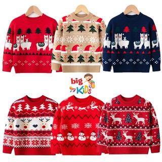 Áo len bé gái bé trai thời trang trẻ em thu đông giáng sinh phong cách hàn quốc BigKids