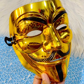 Mặt Nạ Hóa Trang Hacker anonymous Màu Trắng