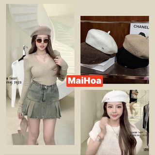 Mũ nồi dạ cừu siêu nhẹ cho nữ