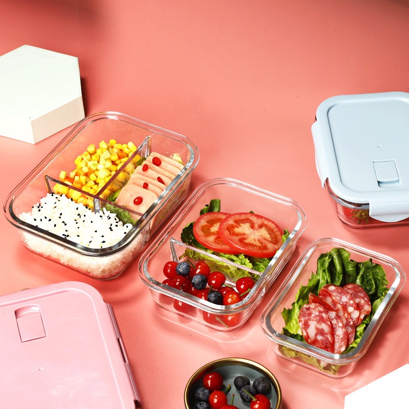 YEAHCOOK🇻🇳 hộp thuỷ tinh đựng thức ăn có thể sử dụng trong lò vi sóng cho văn phòng