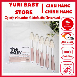 Cọ rửa bình sữa núm ti Grosmimi xinh xắn siêu tạo bọt