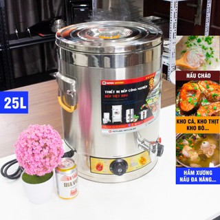 Nồi điện nấu cháo 25L, nồi kho thịt, nấu nước đậu, hầm xương đa năng