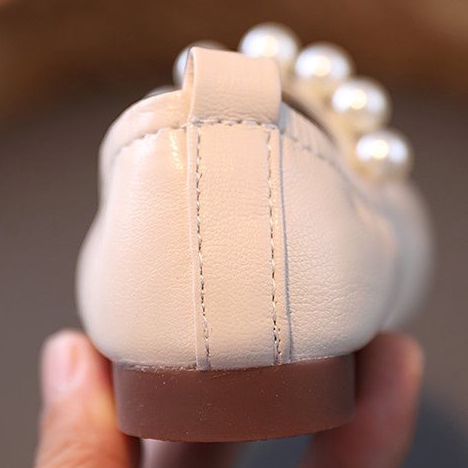 Giày búp bê cho may nhún điệu đà bé gái, Giày bệt quai chun đính đá dễ thương đế cao su chống trơn trượt tốt K99