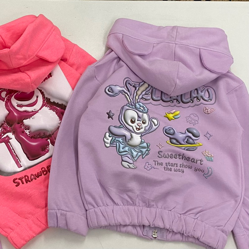 Set bộ khoác nỉ gấu Lotso và Thỏ Stella lou cho bé gá