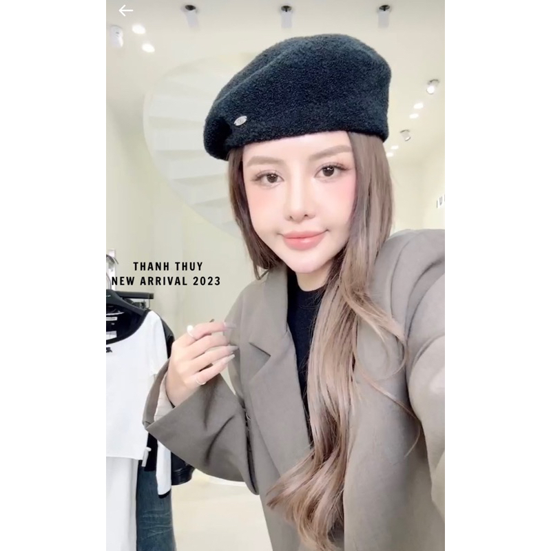 Mũ nồi dạ cừu siêu nhẹ cho nữ