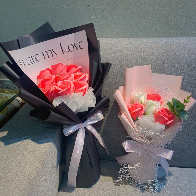 Hoa sáp bó 9 bông