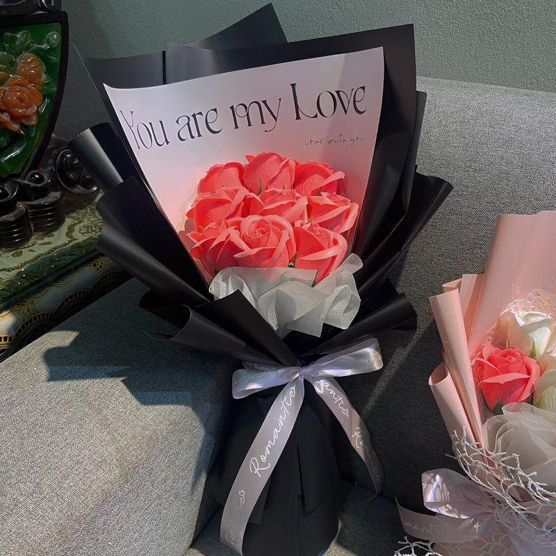 Hoa sáp bó 9 bông