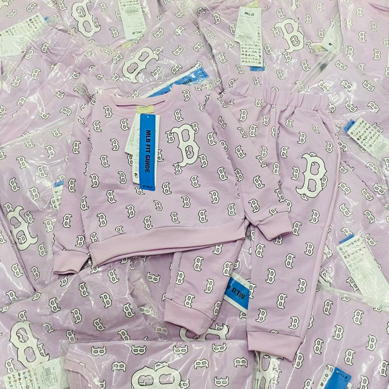 Set bộ hoạ tiết chữ B MlB siêu hot cho bé gái