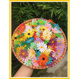  Bịch 50 bông cúc hoạ mi dùng trang trí bánh kem ,bó hoa,làm hoa điểm cho bó hoa sáp  4cm,5cm  