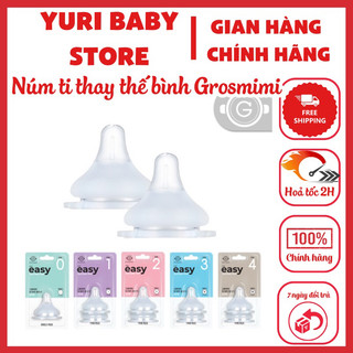 Núm ti Grosmimi thay thế bình sữa Grosmimi siêu mềm full size 1/2/3/4