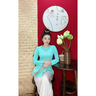 ÁO BÀ BA VẢI LỤA TRƠN