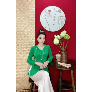 ÁO BÀ BA VẢI LỤA TRƠN