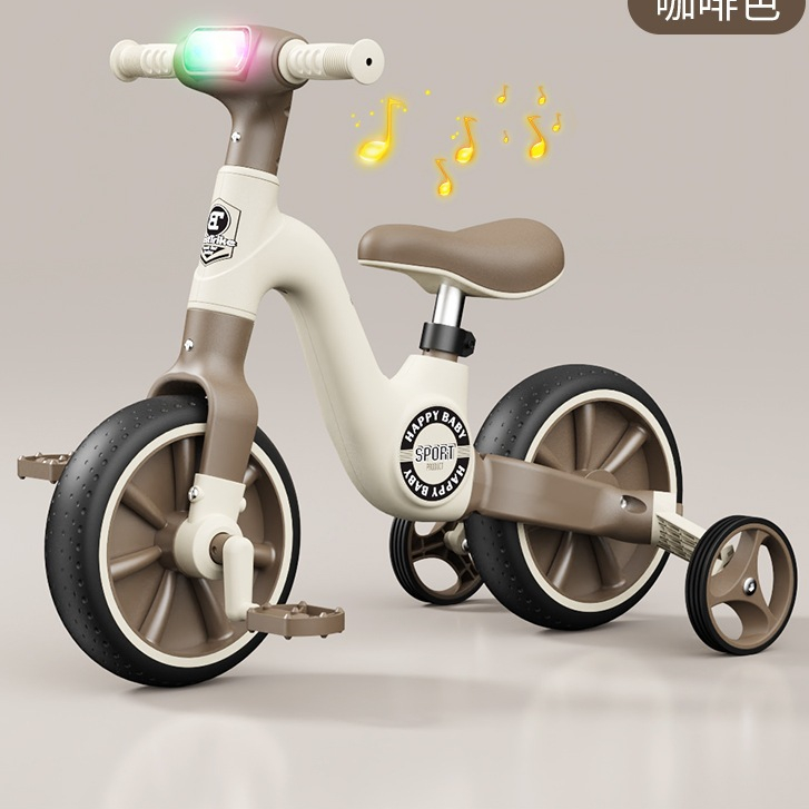 Xe đạp 3 bánh cho trẻ em - Xe chòi chân cho bé thăng bằng đa năng 3in1 có đèn nhạc cao cấp tải trọng 100kg.
