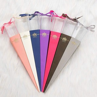 10 hộp mica đựng 1 bông (không kèm hoa)