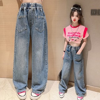 Quần jean bé gái lớn size đại quần dài quần bò cho bé gái QJ57 size 130-160 25-45 kg thời trang trẻ em hàng quảng châu