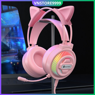 Tai nghe chụp tai p4 3.5 7.1 gaming có mic cho máy tính laptop ĐT chân tròn BH 1 năm