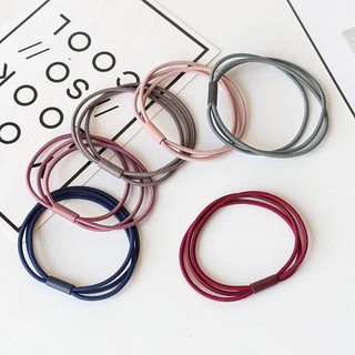 Dây cột tóc nữ đẹp 3 sợi dễ thương siêu bền và chắc chắn phong cách hàn quốc