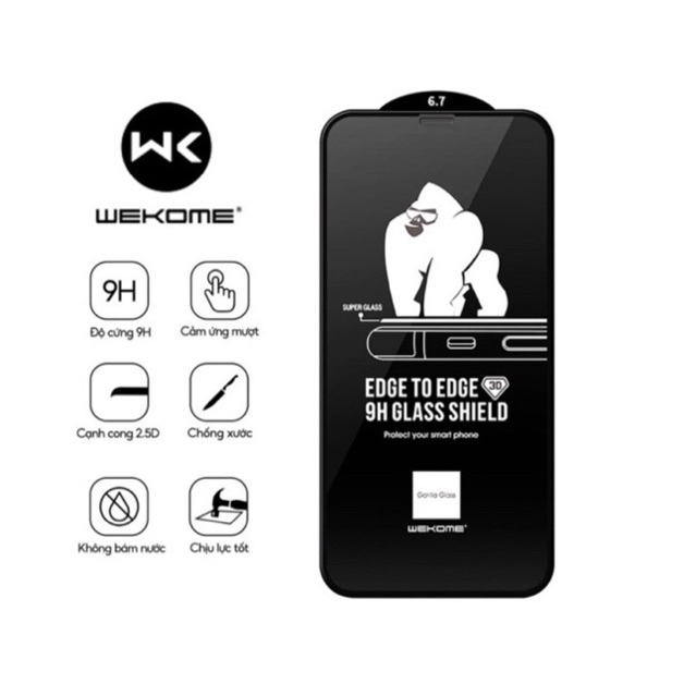 Cường Lực THE VIBES Full Màn King Kong Chính hãng 7plus/x/xsmax/11/11promax/12/12promax/13/13pro/13promax